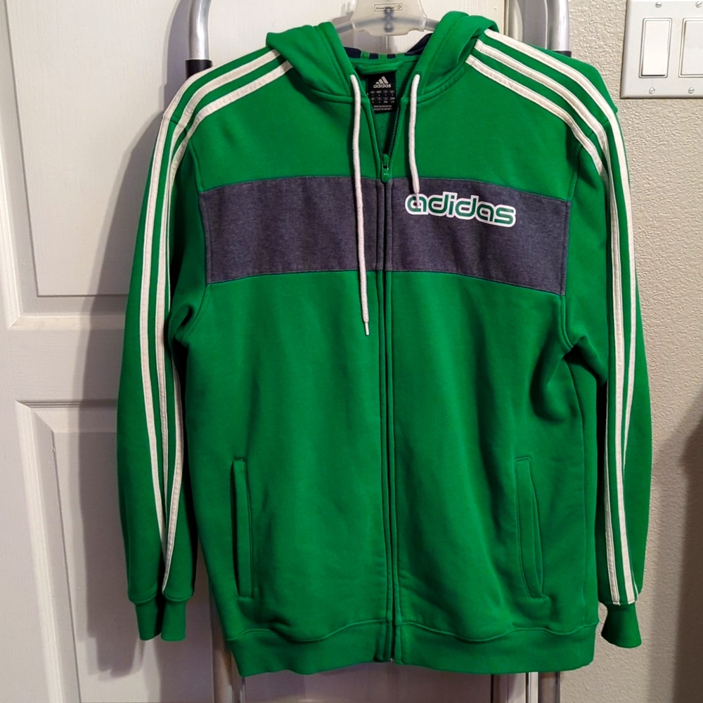 Men's Green Adidas Hoodie